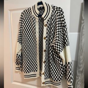 Checkerboard Cardigan
